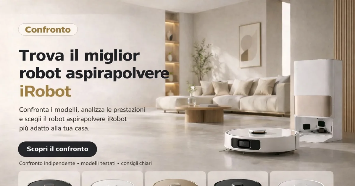 Confronto dei robot aspirapolvere iRobot Roomba: trova il modello migliore per la tua casa
